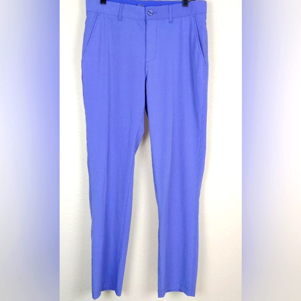 1764 Golf Purplish Blue Lightweight Stretch Performance Pants 40x32 Straight Leg